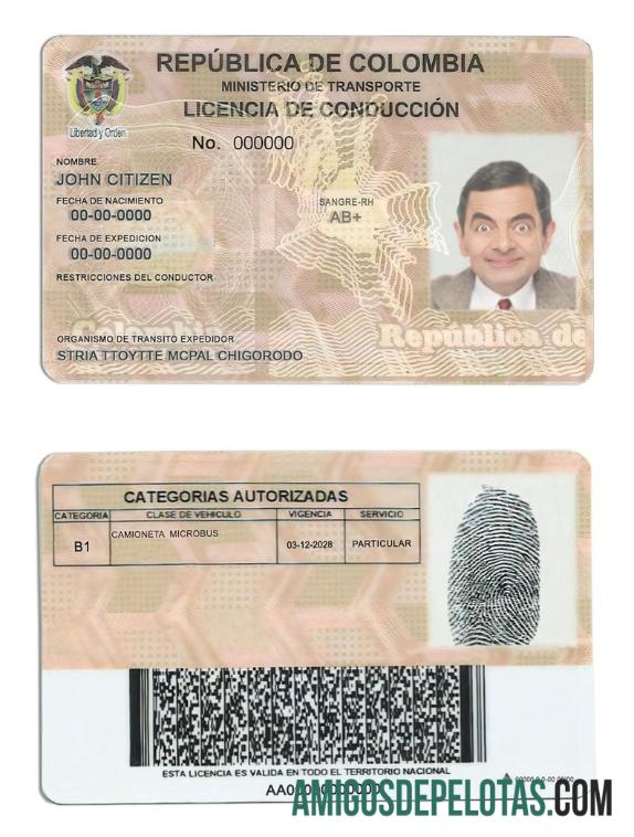 Colômbia DL exemplo